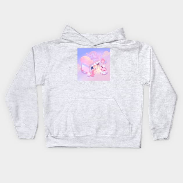 Mio, Crossi and Luka Kids Hoodie by Miya Gu Art